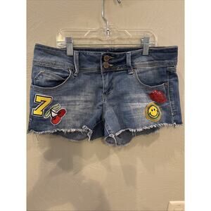 YMI Vtg Y2K Low-rise Mini Shorts Womans Sz 3 Trashy-chic Bratzcore Micro Playful